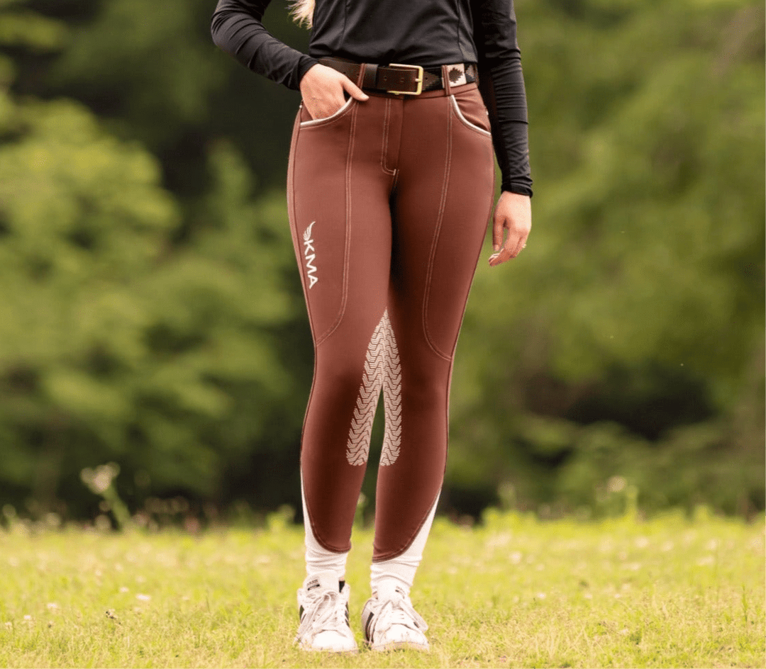 KMA Equestrian Breeches Cassidy Knee Patch - Java 2