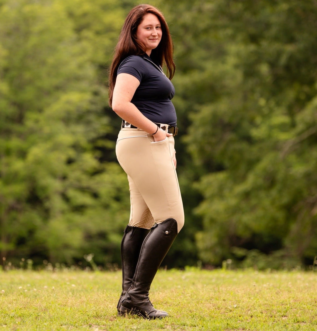 Hannah Competition Knee Patch - Tan