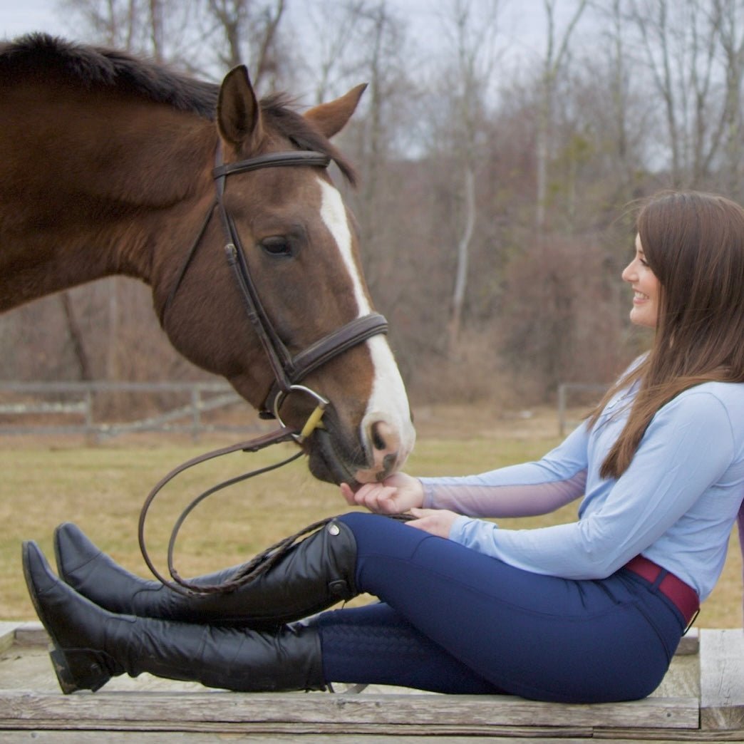 KMA Equestrian Breeches Classic Full Seat Lapis 6