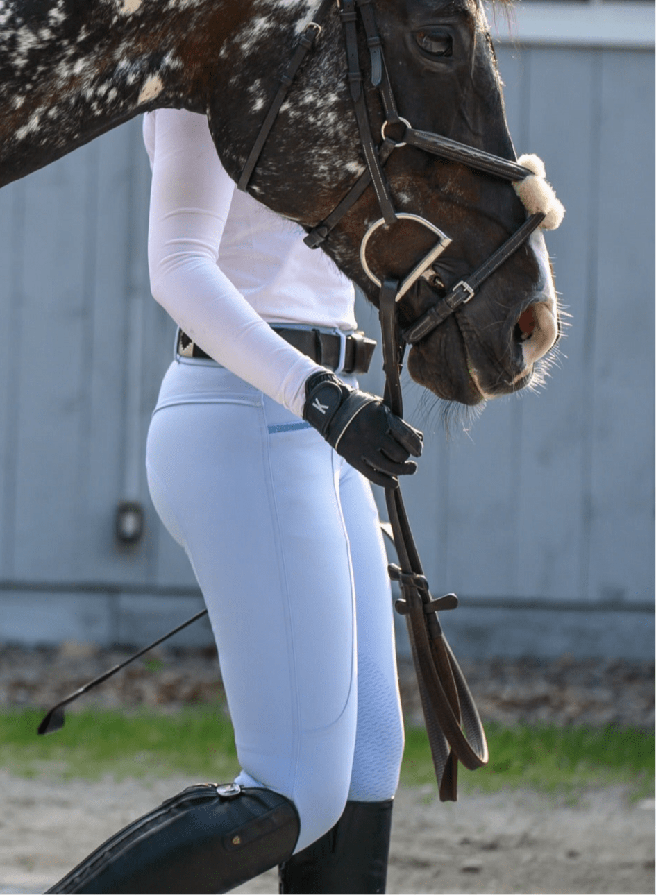 KMA Equestrian Classic Knee Patch Forget - Me - Not 1